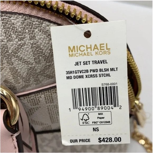 Michael Kors Jet Set Travel Medium Dome Satchel Shoulder Bag - Picture 16 of 16